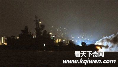 实拍日本驱逐舰与韩国货船相撞起大火事故现场 三海员受伤(组图15